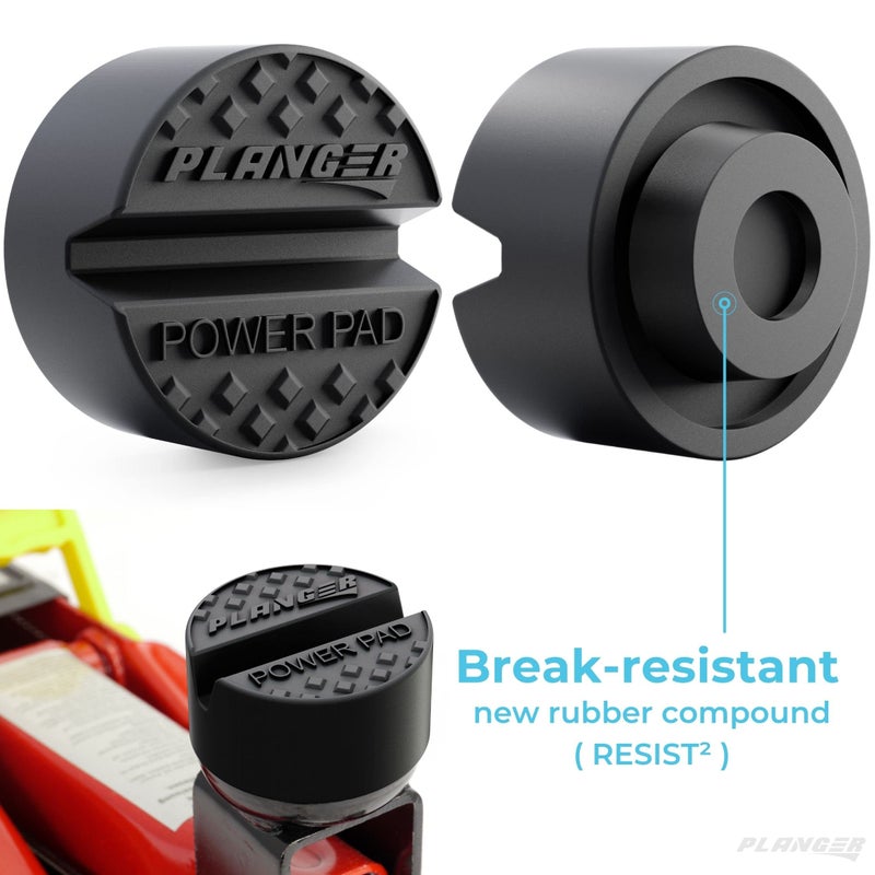 PLANGERÂ® - Power Pad - Rubber Jack Pad Trolley Jack, Vehicle Lift Axle Stand - Universal Usage - Protects Your Car, SUV Any Vehicles Pinch Weld Sill - Perfect car Tuning - Image 3
